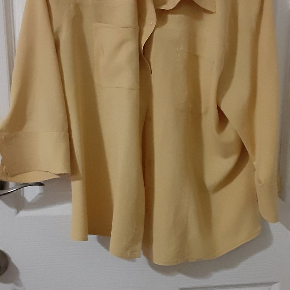 Yellow Silk Blouse